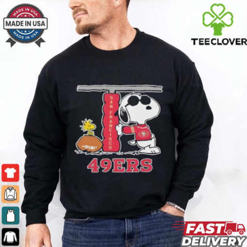 Snoopy Joe Cool and Woodstock The San Francisco 49ers NFL shirt