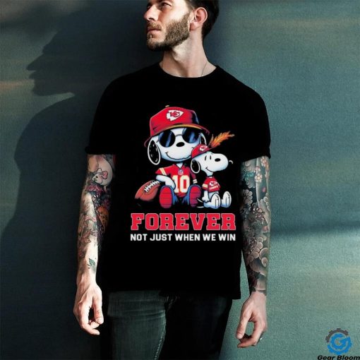 Snoopy Kansas City Chiefs Super Bowl Forever Not Just When We Win Shirt