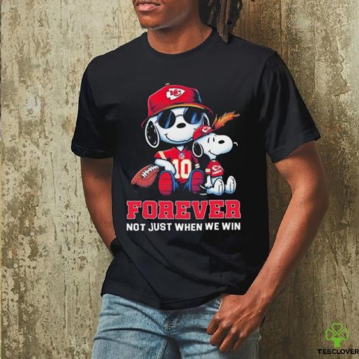 Snoopy Kansas City Chiefs Super Bowl Forever Not Just When We Win Shirt