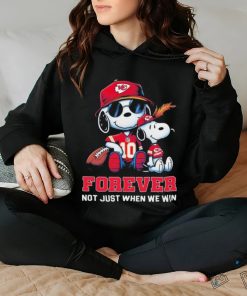 Snoopy Kansas City Chiefs Super Bowl Forever Not Just When We Win Shirt