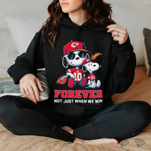 Snoopy Kansas City Chiefs Super Bowl Forever Not Just When We Win Shirt