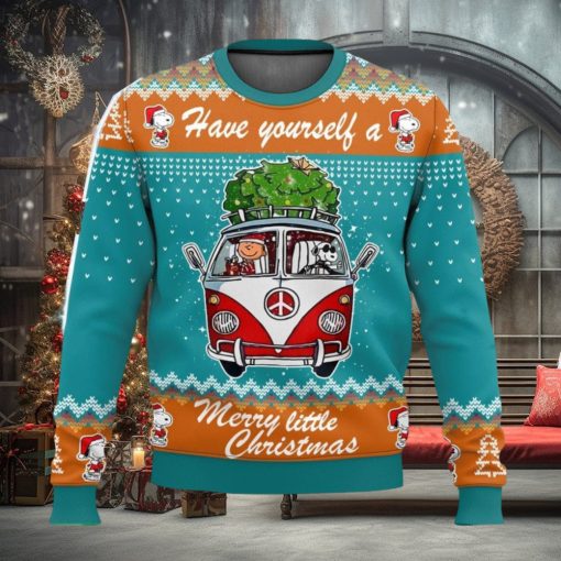 Snoopy Little Christmas All Over Printed Ugly Christmas Sweater Trending Christmas Gift Ideas