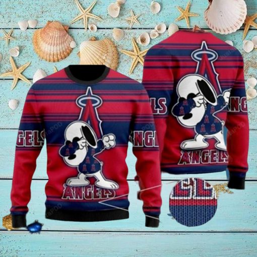 Snoopy Los Angeles Angels Ugly Christmas Sweater