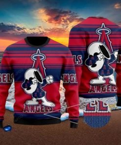 Snoopy Los Angeles Angels Ugly Christmas Sweater