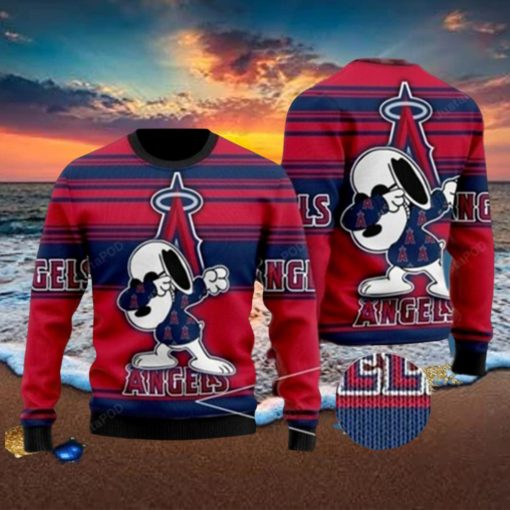 Snoopy Los Angeles Angels Ugly Christmas Sweater