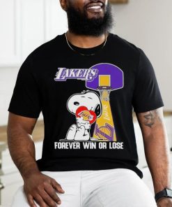 Snoopy Los Angeles Lakers Forever Win Or Lose T Shirt