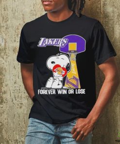 Snoopy Los Angeles Lakers Forever Win Or Lose T Shirt