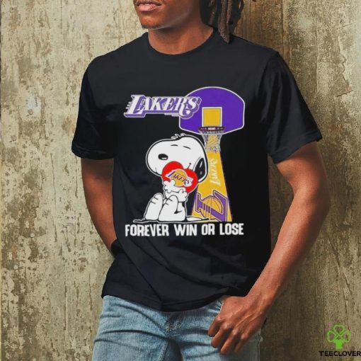 Snoopy Los Angeles Lakers Forever Win Or Lose T Shirt