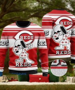 Snoopy Love Cincinnati Reds Ugly Christmas Sweater Christmas Gift
