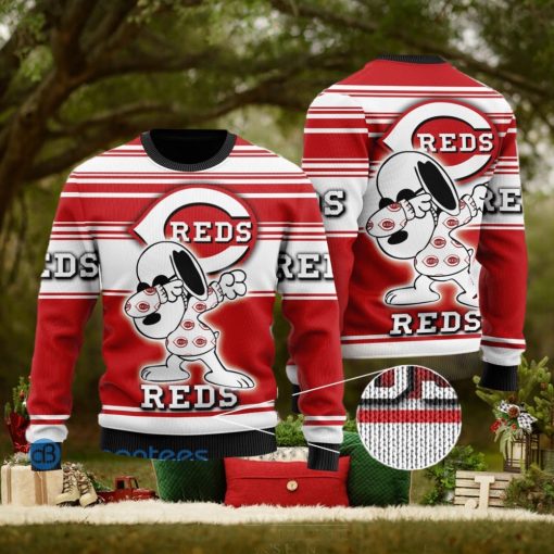 Snoopy Love Cincinnati Reds Ugly Christmas Sweater Christmas Gift