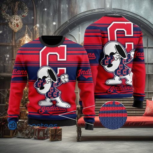 Snoopy Love Cleveland Indians Ugly Christmas Sweater Christmas Gift