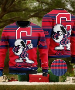 Snoopy Love Cleveland Indians Ugly Christmas Sweater Christmas Gift
