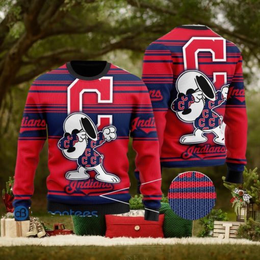 Snoopy Love Cleveland Indians Ugly Christmas Sweater Christmas Gift