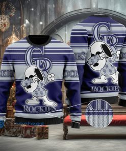 Snoopy Love Colorado Rockies Ugly Christmas Sweater Christmas Gift