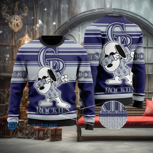 Snoopy Love Colorado Rockies Ugly Christmas Sweater Christmas Gift