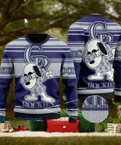 Snoopy Love Colorado Rockies Ugly Christmas Sweater Christmas Gift