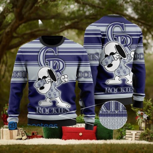Snoopy Love Colorado Rockies Ugly Christmas Sweater Christmas Gift