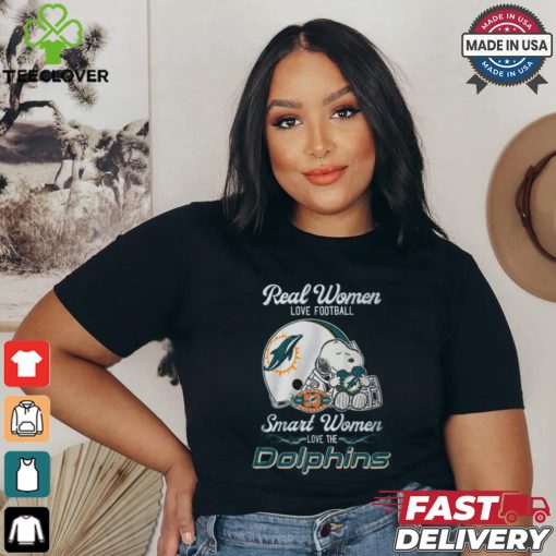 Snoopy Love Dallas Real Women Love Football Smart Women Love The Dolphins Shirt