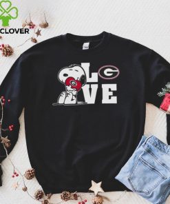 Snoopy Love Georgia Bulldogs T Shirt