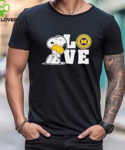 Snoopy Love Michigan Wolverines 20 Logo hoodie, sweater, longsleeve, shirt v-neck, t-shirt