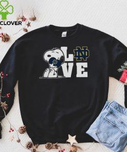 Snoopy Love Notre Dame Fighting Irish T Shirt