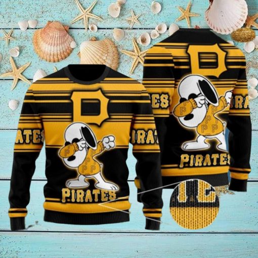 Snoopy Love Pittsburgh Pirates For Baseball MLB Fans Ugly Christmas Sweater