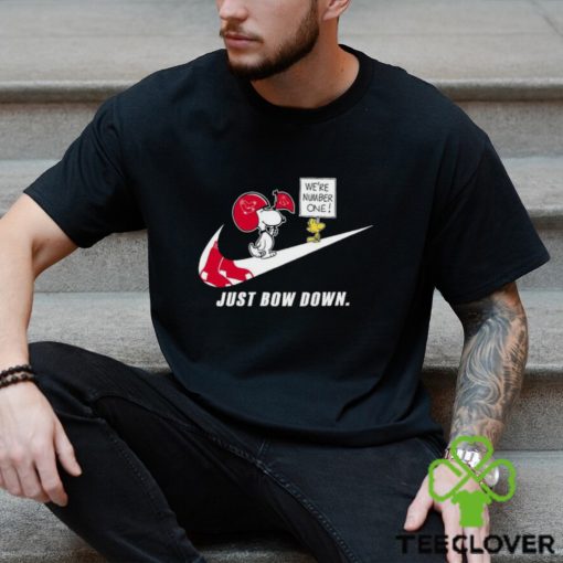Snoopy MLB Just Bow Down Boston Red Sox shirt