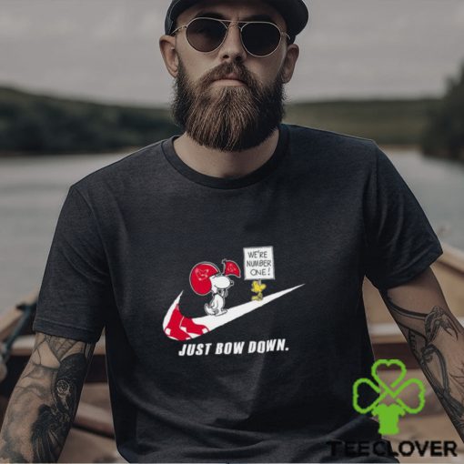 Snoopy MLB Just Bow Down Boston Red Sox shirt