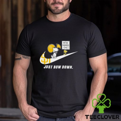 Snoopy MLB Just Bow Down San Diego Padres shirt