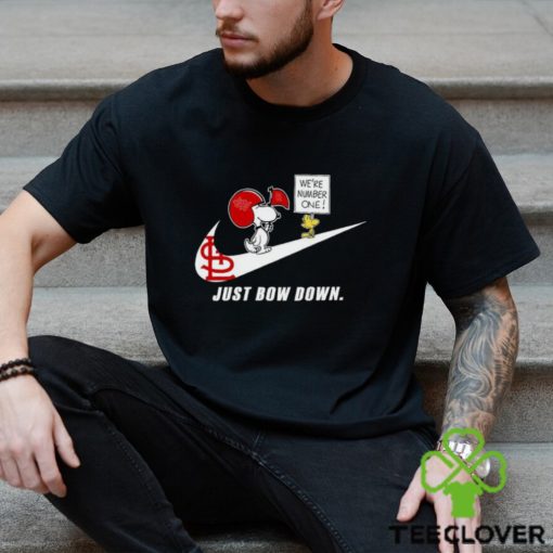 Snoopy MLB Just Bow Down St. Louis Cardinals shirt