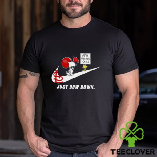 Snoopy MLB Just Bow Down St. Louis Cardinals shirt