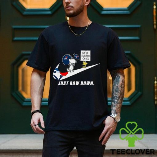 Snoopy MLB Just Bow Down Toronto Blue Jays shirt