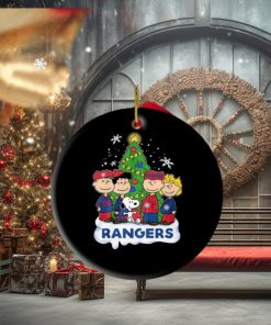 Snoopy Merry Christmas Texas Rangers 2023 Ornament