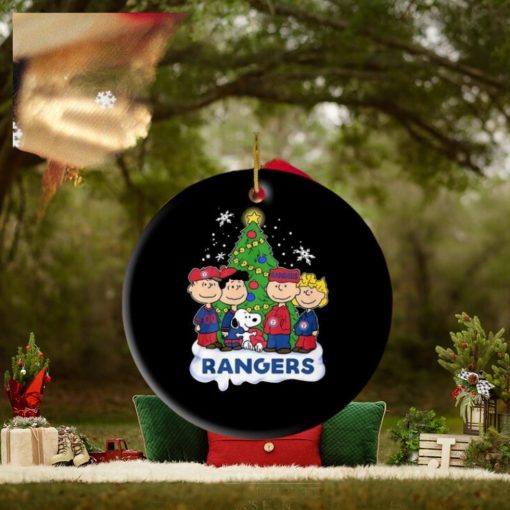 Snoopy Merry Christmas Texas Rangers 2023 Ornament