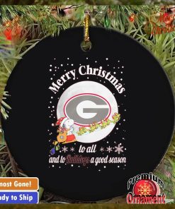 Snoopy Merry Christmas to all and to Georgia Bulldogs a good season ornament