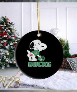 Snoopy Milwaukee Bucks Sexy 2023 Ornament