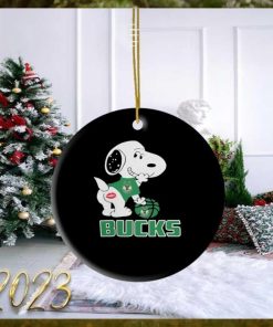 Snoopy Milwaukee Bucks Sexy 2023 Ornament
