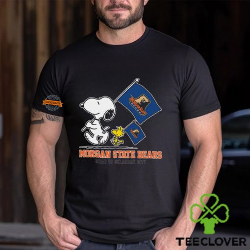 Snoopy Morgan State Bears Road To Oklahoma City flag hoodie, sweater, longsleeve, shirt v-neck, t-shirt