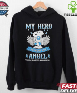 Snoopy My Hero Is Now My Angel Tackle Diabetes Awareness Shirt