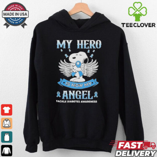 Snoopy My Hero Is Now My Angel Tackle Diabetes Awareness Shirt