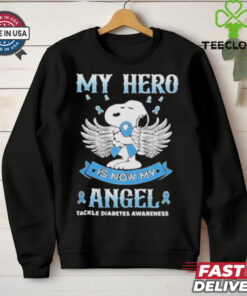 Snoopy My Hero Is Now My Angel Tackle Diabetes Awareness Shirt