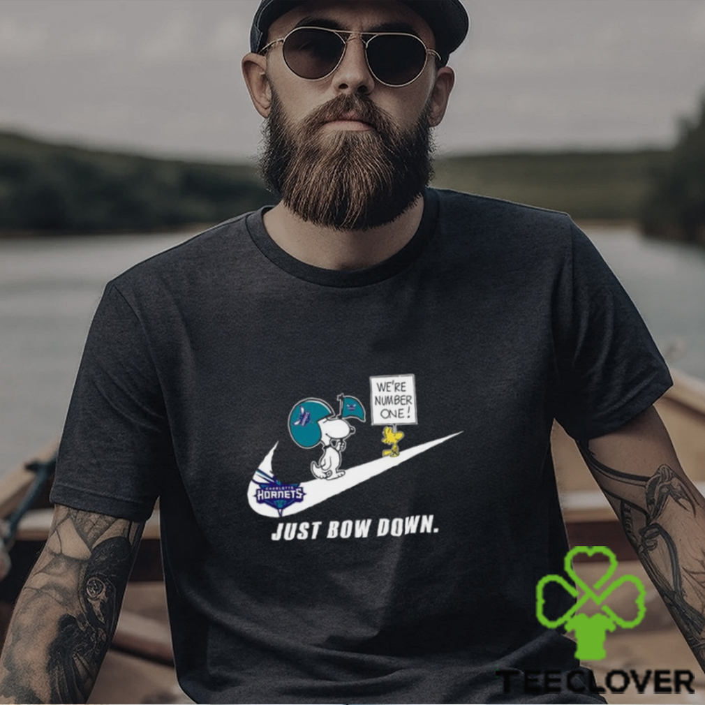 Snoopy NBA Just Bow Down Charlotte Hornets shirt Snoopy NBA Just Bow Down Charlotte Hornets shirt