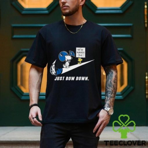Snoopy NBA Just Bow Down Dallas Mavericks shirt