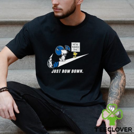 Snoopy NBA Just Bow Down Dallas Mavericks shirt