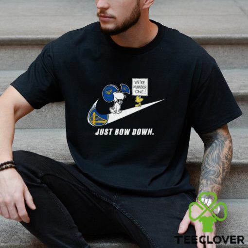 Snoopy NBA Just Bow Down Golden State Warriors shirt