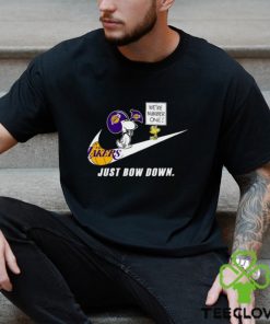 Snoopy NBA Just Bow Down Los Angeles Lakers shirt