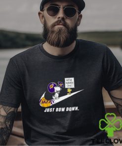 Snoopy NBA Just Bow Down Los Angeles Lakers shirt