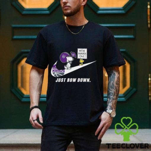 Snoopy NBA Just Bow Down Sacramento Kings shirt