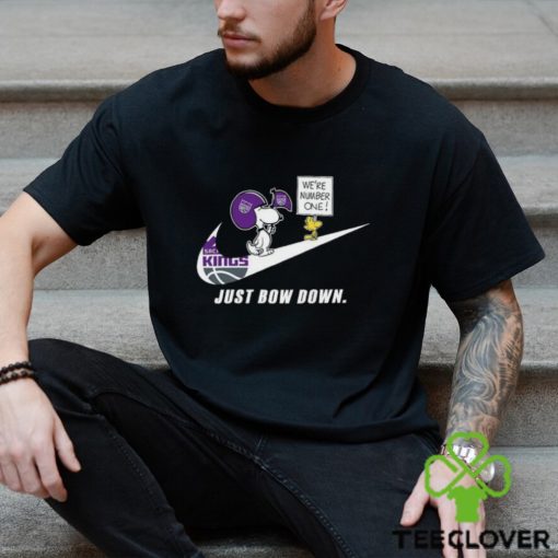 Snoopy NBA Just Bow Down Sacramento Kings shirt