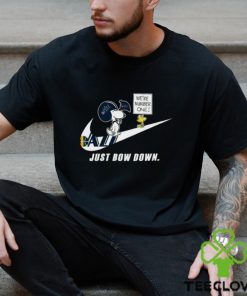 Snoopy NBA Just Bow Down Utah Jazz shirt